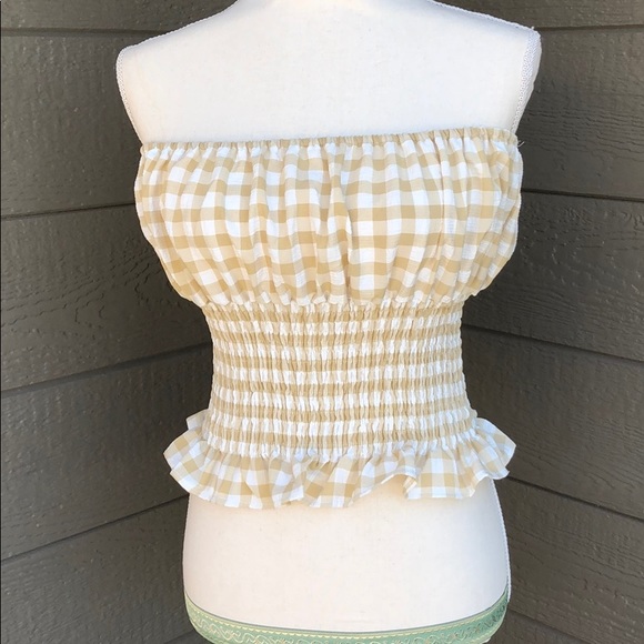Chloah Gingham Crop Top - Picture 4 of 4